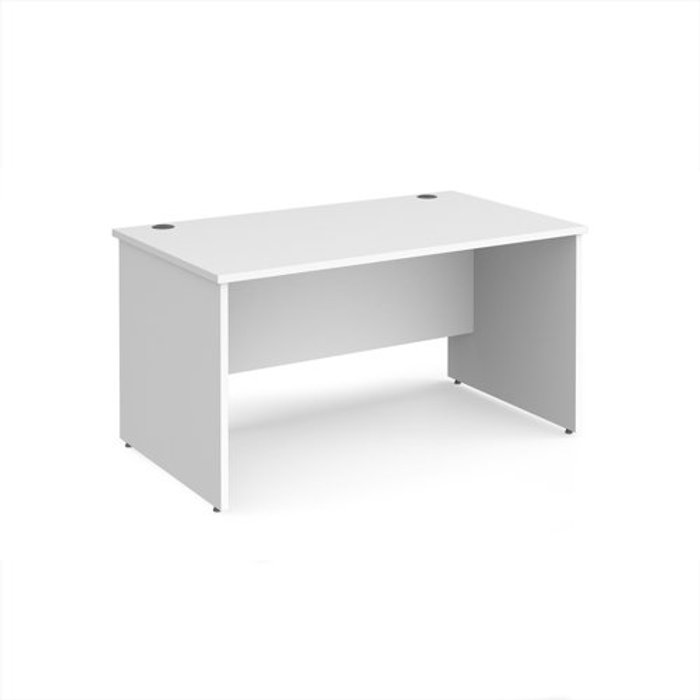 Office Monster | Maestro 25 Office Desk | Rectangular Desk 1400mm Panel End Leg | White Tops | 800mm Depth | Maestro 25 Maestro 25 Office Desk | Rectangular Desk 1400mm Panel End Leg | White Tops | 800mm Depth | Maestro 25