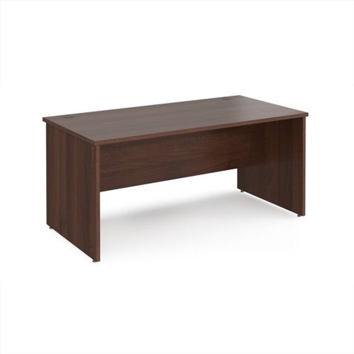 Office Monster | Maestro 25 Office Desk | Rectangular Desk 1600mm Panel End Leg | Walnut Tops | 800mm Depth | Maestro 25 Maestro 25 Office Desk | Rectangular Desk 1600mm Panel End Leg | Walnut Tops | 800mm Depth | Maestro 25