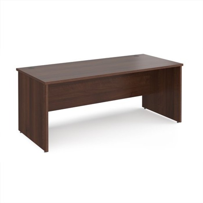 Office Monster | Maestro 25 Office Desk | Rectangular Desk 1800mm Panel End Leg | Walnut Tops | Maestro 25 Maestro 25 Office Desk | Rectangular Desk 1800mm Panel End Leg | Walnut Tops | Maestro 25