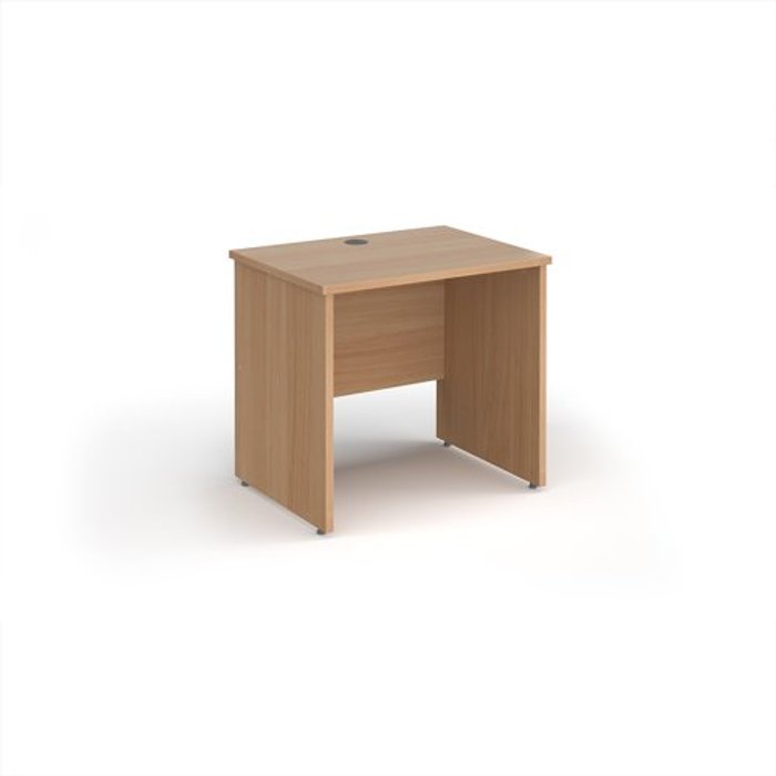 Office Monster | Maestro 25 Maestro 25 straight desk 800mm x 600mm - beech top with panel end leg Maestro 25 Maestro 25 straight desk 800mm x 600mm - beech top with panel end leg