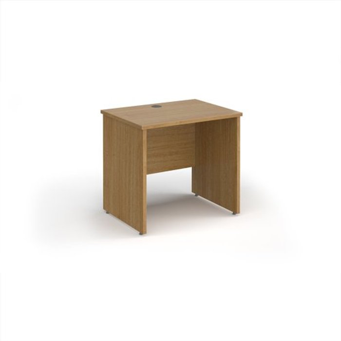 Office Monster | Maestro 25 Maestro 25 straight desk 800mm x 600mm - oak top with panel end leg Maestro 25 Maestro 25 straight desk 800mm x 600mm - oak top with panel end leg