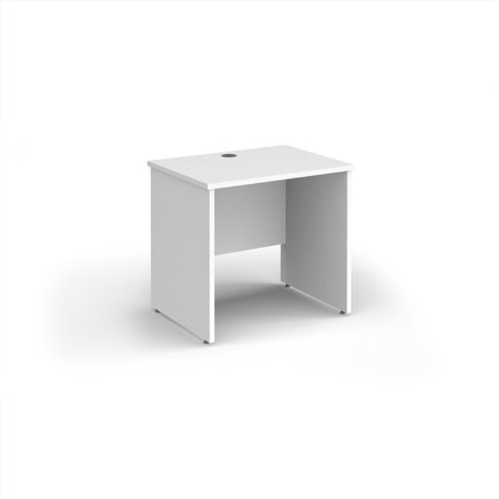 Office Monster | Maestro 25 Maestro 25 straight desk 800mm x 600mm - white top with panel end leg Maestro 25 Maestro 25 straight desk 800mm x 600mm - white top with panel end leg