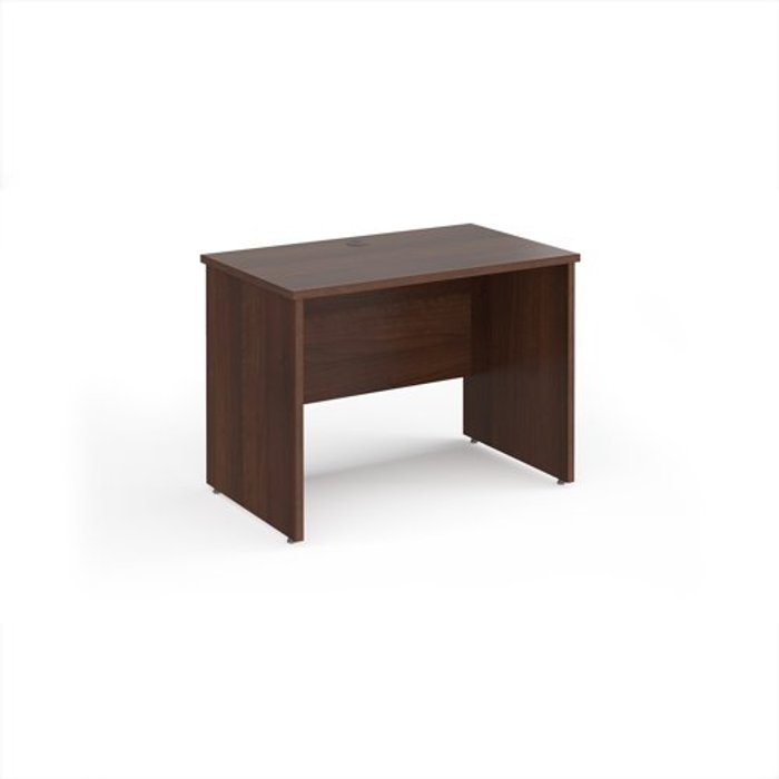 Office Monster | Maestro 25 Office Desk | Rectangular Desk 1000mm Panel End Leg | Walnut Tops | 600mm Depth | Maestro 25 Maestro 25 Office Desk | Rectangular Desk 1000mm Panel End Leg | Walnut Tops | 600mm Depth | Maestro 25