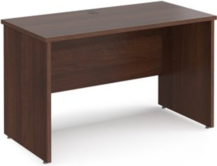 Office Monster | Maestro 25 Office Desk | Rectangular Desk 1200mm Panel End Leg | Walnut Tops | 600mm Depth | Maestro 25 Maestro 25 Office Desk | Rectangular Desk 1200mm Panel End Leg | Walnut Tops | 600mm Depth | Maestro 25