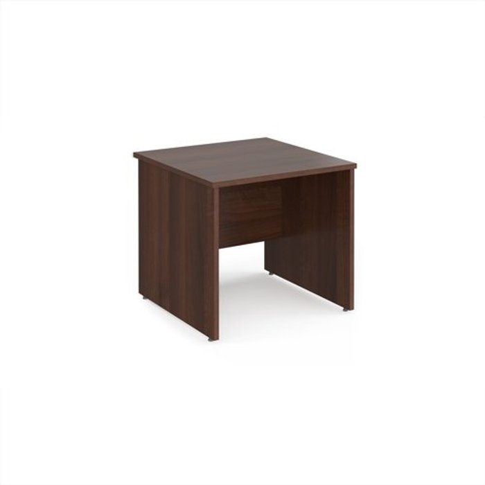 Office Monster | Maestro 25 Office Desk | Rectangular Desk 800mm Panel End Leg | Walnut Tops | 800mm Depth | Maestro 25 Maestro 25 Office Desk | Rectangular Desk 800mm Panel End Leg | Walnut Tops | 800mm Depth | Maestro 25