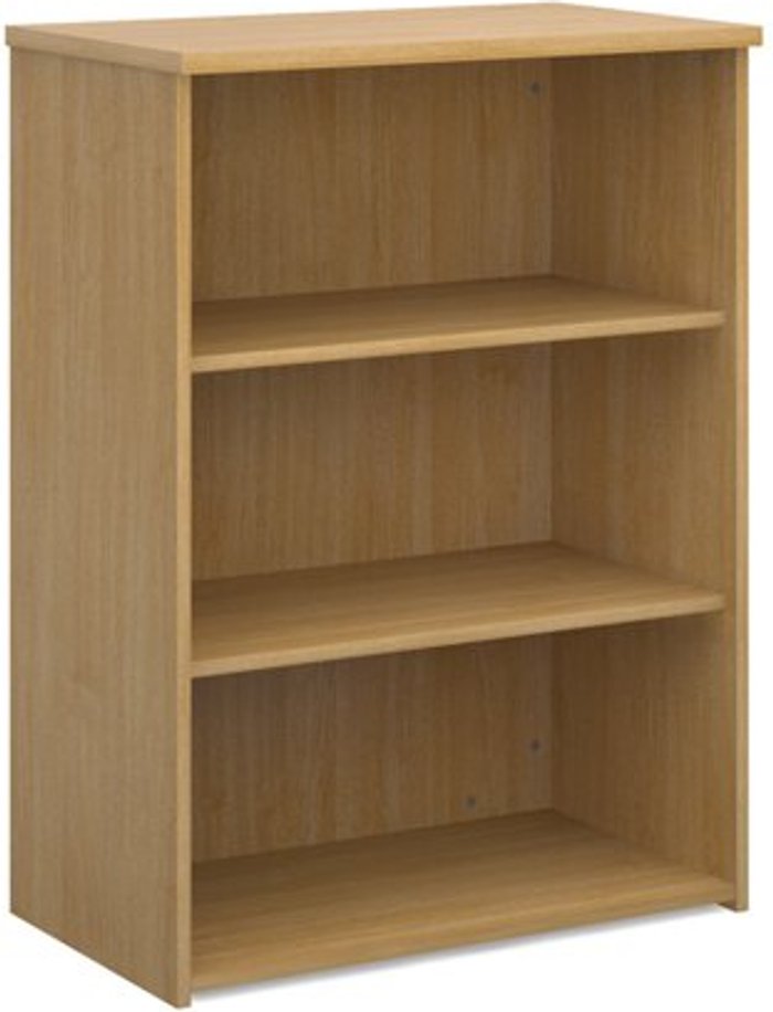 Office Monster | Universal Universal bookcase 1090mm high with 2 shelves - oak Universal Universal bookcase 1090mm high with 2 shelves - oak
