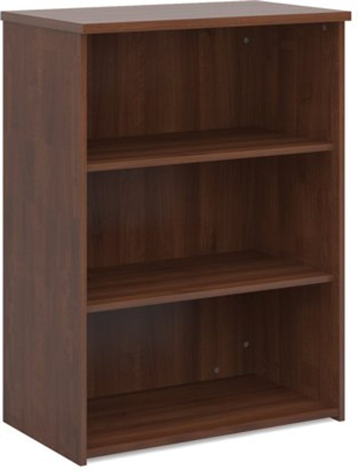 Office Monster | Universal Universal bookcase 1090mm high with 2 shelves - walnut Universal Universal bookcase 1090mm high with 2 shelves - walnut