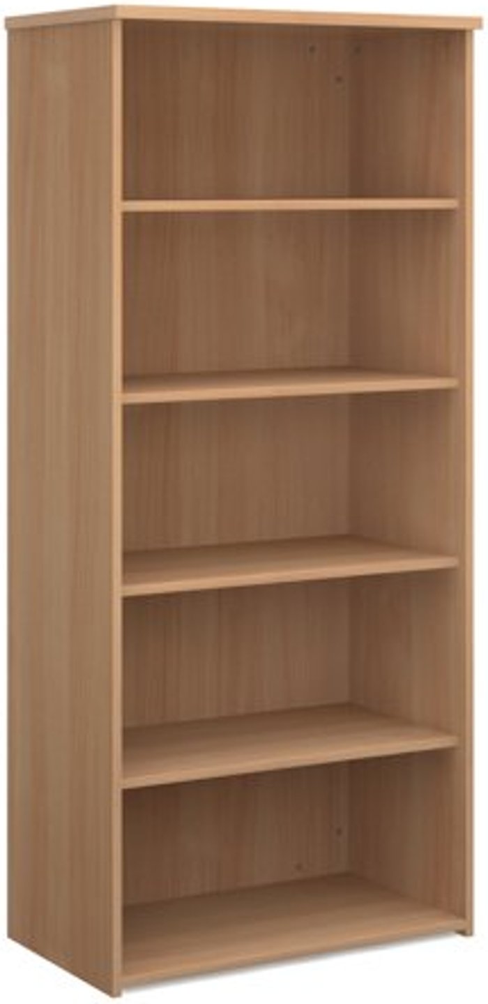 Office Monster | Universal Universal bookcase 1790mm high with 4 shelves - beech Universal Universal bookcase 1790mm high with 4 shelves - beech