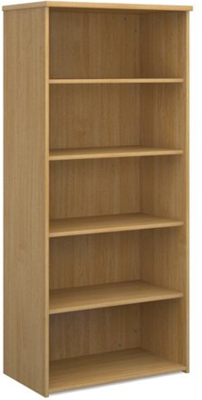 Office Monster | Universal Universal bookcase 1790mm high with 4 shelves - oak Universal Universal bookcase 1790mm high with 4 shelves - oak