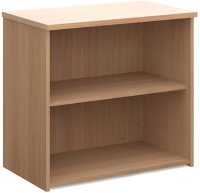 Office Monster | Universal Universal bookcase 740mm high with 1 shelf - beech Universal Universal bookcase 740mm high with 1 shelf - beech