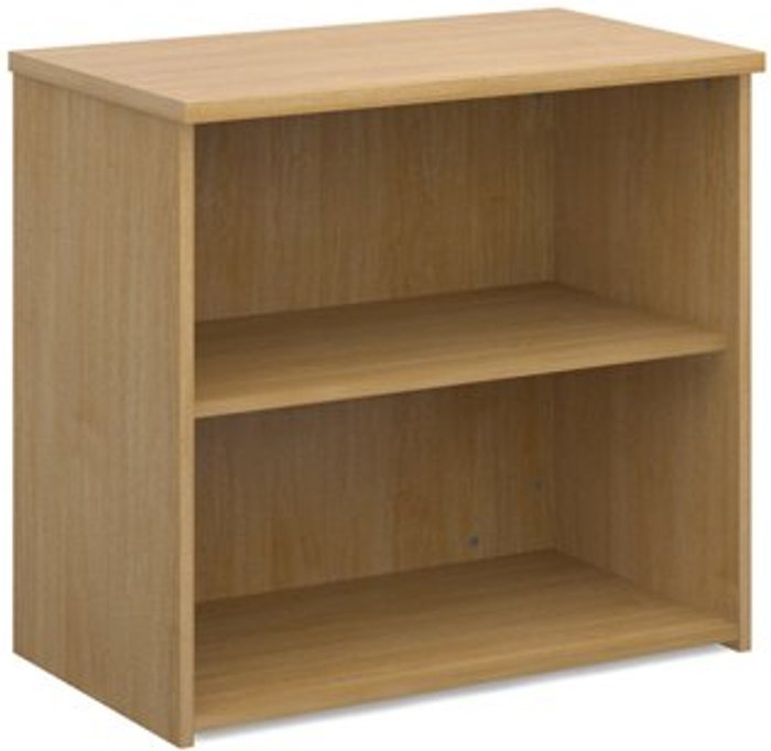 Office Monster | Universal Universal bookcase 740mm high with 1 shelf - oak Universal Universal bookcase 740mm high with 1 shelf - oak