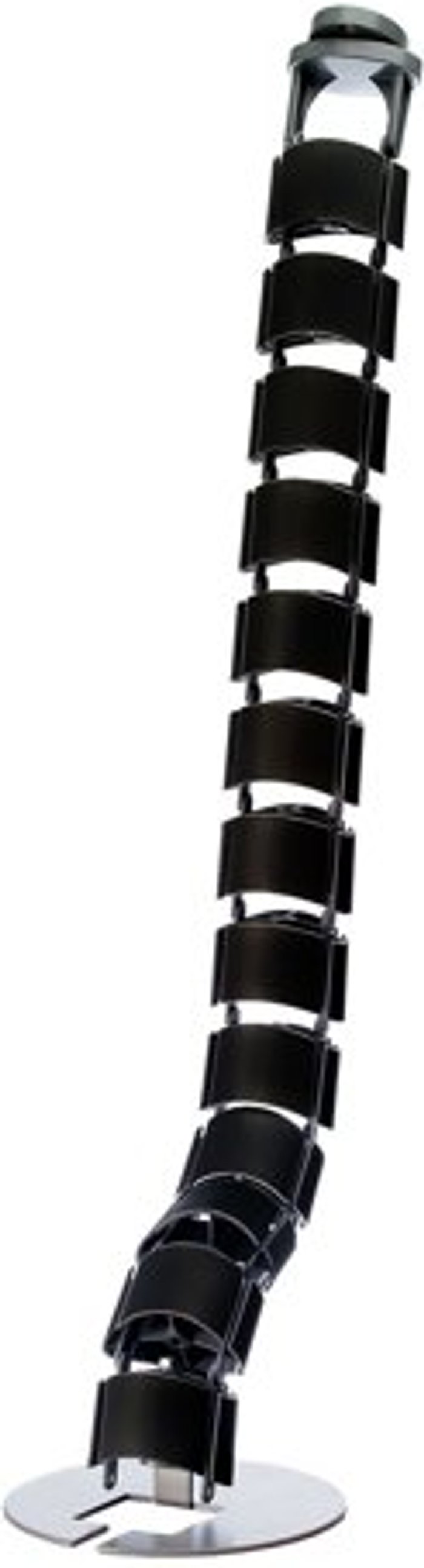 Office Monster | Dams Segregated cable spine 760mm long - black Dams Segregated cable spine 760mm long - black