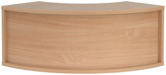 Office Monster | Denver Denver reception corner top unit 800mm x 350mm - beech Denver Denver reception corner top unit 800mm x 350mm - beech
