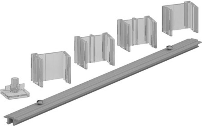 Office Monster | Dams Rear mounting screen connector for aluminium frame screen returns mid-runs Dams Rear mounting screen connector for aluminium frame screen returns mid-runs