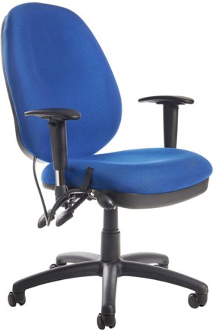 Office Monster | Sofia Sofia adjustable lumbar operators chair - blue Sofia Sofia adjustable lumbar operators chair - blue