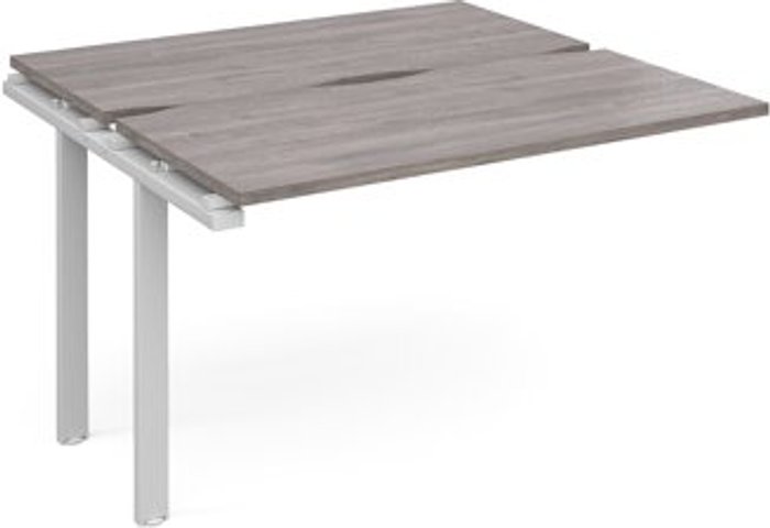Office Monster | Adapt Adapt sliding top add on unit single 1200mm x 1200mm - white frame, grey oak top Adapt Adapt sliding top add on unit single 1200mm x 1200mm - white frame, grey oak top