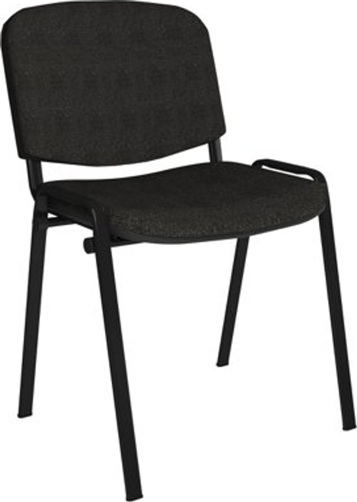 Office Monster | Taurus Taurus meeting room stackable chair with black frame and no arms - charcoal Taurus Taurus meeting room stackable chair with black frame and no arms - charcoal