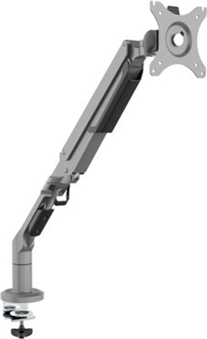 Office Monster | Triton Triton gas lift single monitor arm - silver Triton Triton gas lift single monitor arm - silver