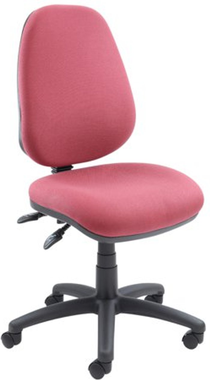 Office Monster | Vantage Vantage 100 2 lever PCB operators chair with no arms - burgundy Vantage Vantage 100 2 lever PCB operators chair with no arms - burgundy