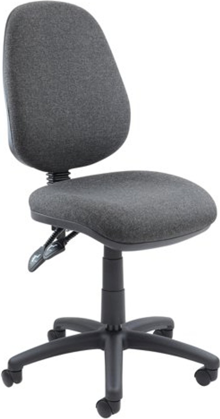 Office Monster | Vantage Vantage 100 2 lever PCB operators chair with no arms - charcoal Vantage Vantage 100 2 lever PCB operators chair with no arms - charcoal