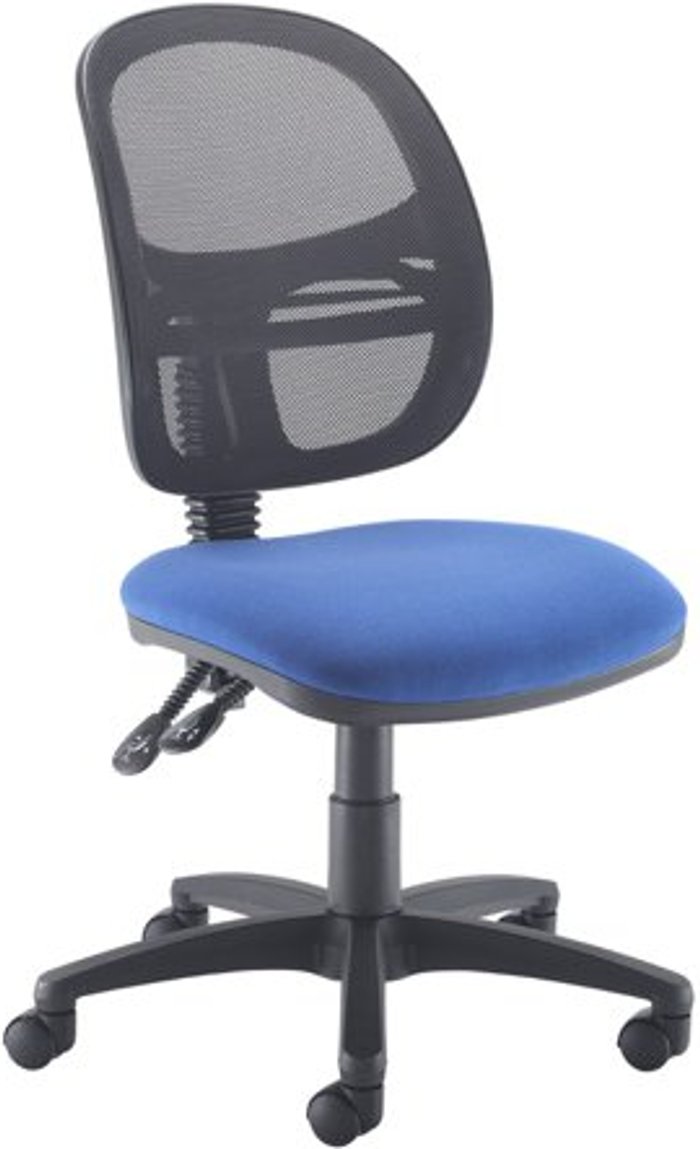 Office Monster | Jota Jota Mesh medium back operators chair with no arms - blue Jota Jota Mesh medium back operators chair with no arms - blue