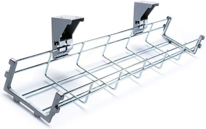 Office Monster | Dams Drop down cable management tray 1400mm long Dams Drop down cable management tray 1400mm long