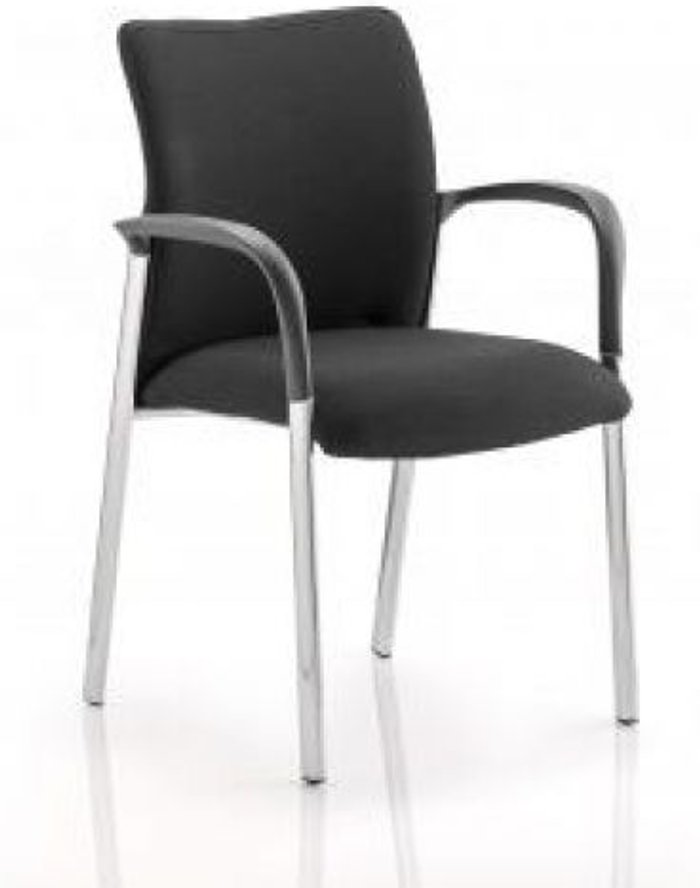 Office Monster | Academy Academy Visitor Chair Black Fabric Back With Arms Academy Academy Visitor Chair Black Fabric Back With Arms