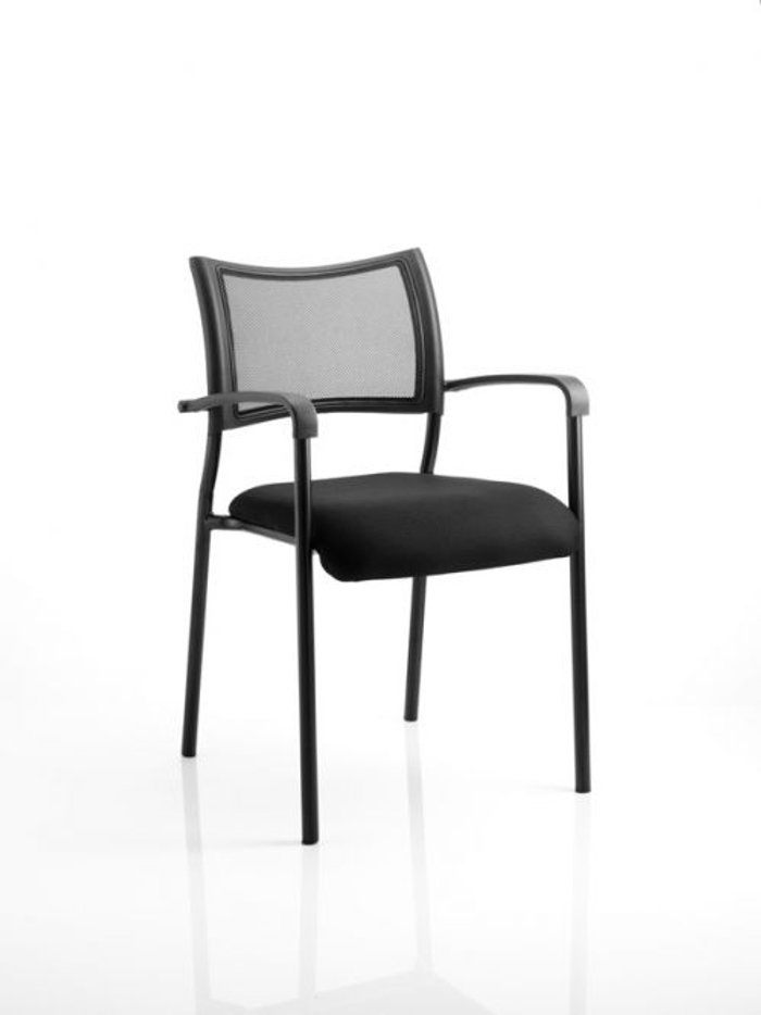 Office Monster | Brunswick Brunswick Visitor Black Fabric Chair With Arms Black Frame Brunswick Brunswick Visitor Black Fabric Chair With Arms Black Frame