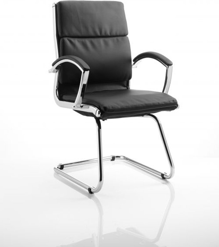 Office Monster | Classic Classic Cantilever Chair Black With Arms Classic Classic Cantilever Chair Black With Arms