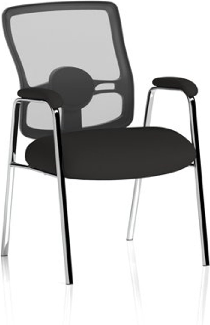 Office Monster | Portland Portland Visitor (Straight Leg) Black Fabric Black Mesh Back With Arms Portland Portland Visitor (Straight Leg) Black Fabric Black Mesh Back With Arms