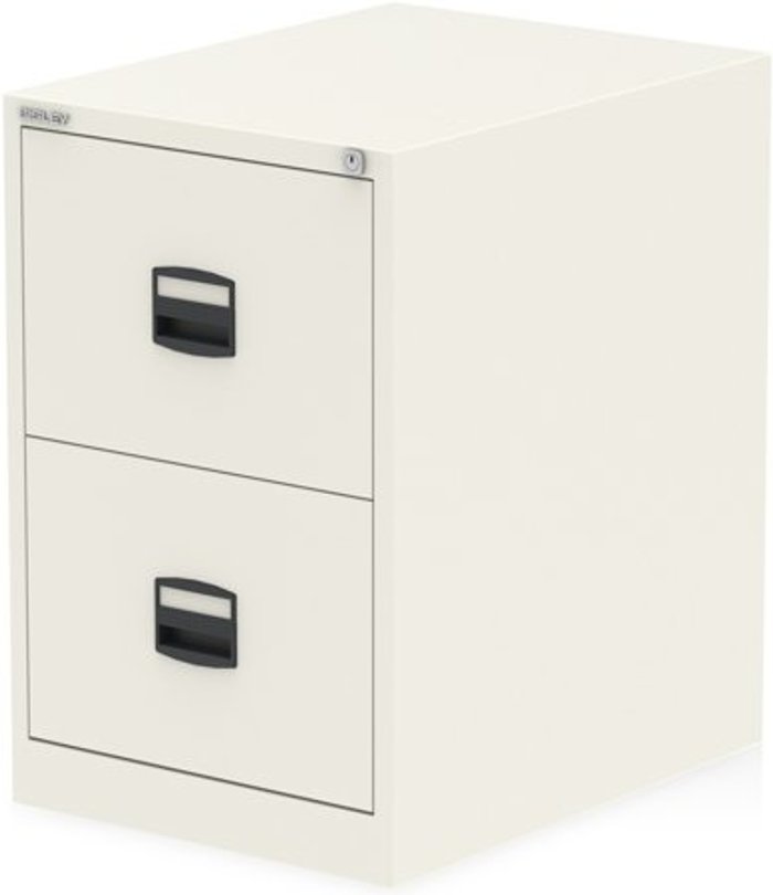 Office Monster | Bisley Qube by Bisley 2 Drawer Filing Cabinet Chalk White Bisley Qube by Bisley 2 Drawer Filing Cabinet Chalk White