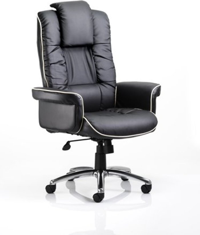 Office Monster | Chelsea Chelsea Executive Chair Black Bonded Leather With Arms Chelsea Chelsea Executive Chair Black Bonded Leather With Arms