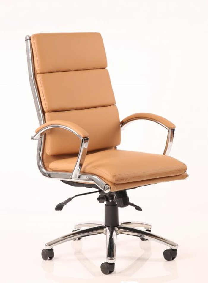 Office Monster | Classic Classic Executive Chair High Back Tan With Arms Classic Classic Executive Chair High Back Tan With Arms