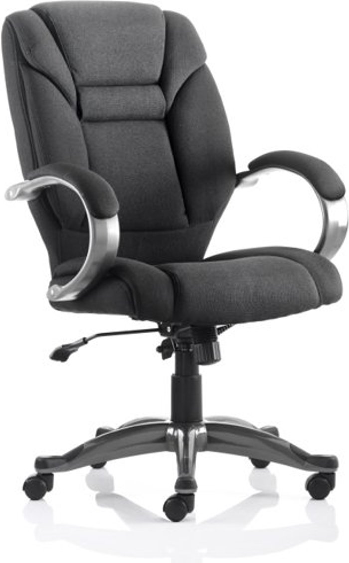 Office Monster | Galloway Galloway Executive Chair Black Fabric With Arms Galloway Galloway Executive Chair Black Fabric With Arms