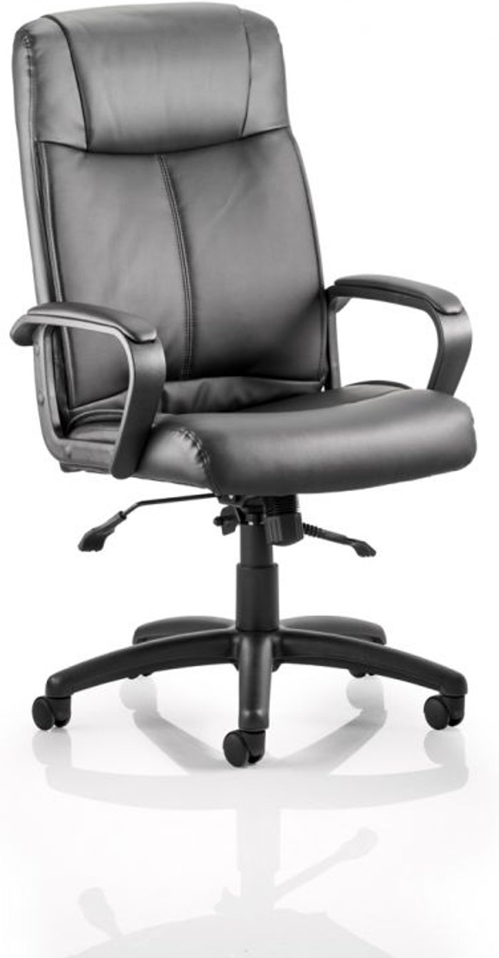 Office Monster | Plaza Plaza Executive Chair Black Bonded Leather With Arms Plaza Plaza Executive Chair Black Bonded Leather With Arms