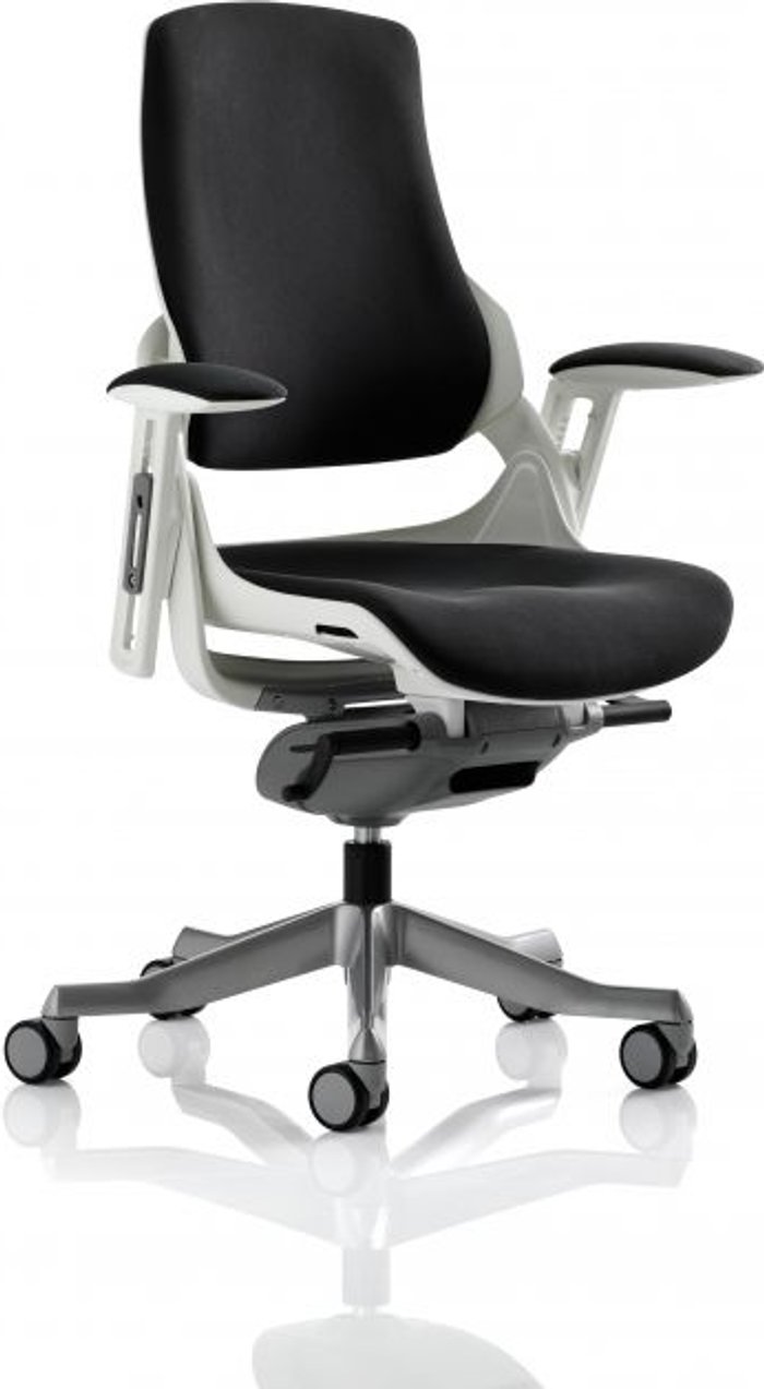 Office Monster | Zure Zure Executive Chair Black Fabric With Arms Zure Zure Executive Chair Black Fabric With Arms