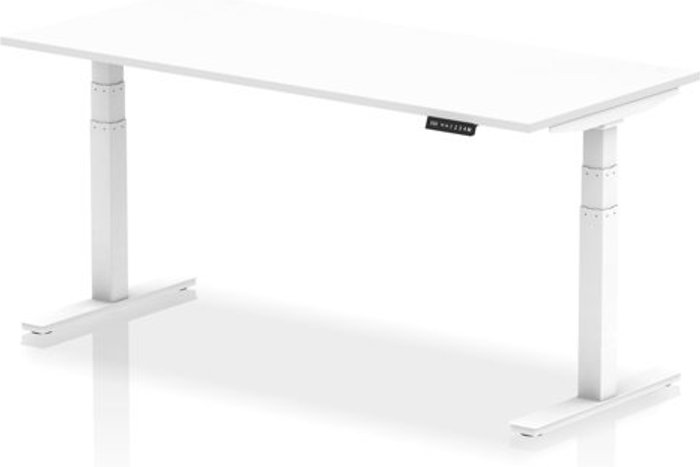 Office Monster | Air Air 1800 x 800mm Height Adjustable Desk White Top White Leg Air Air 1800 x 800mm Height Adjustable Desk White Top White Leg