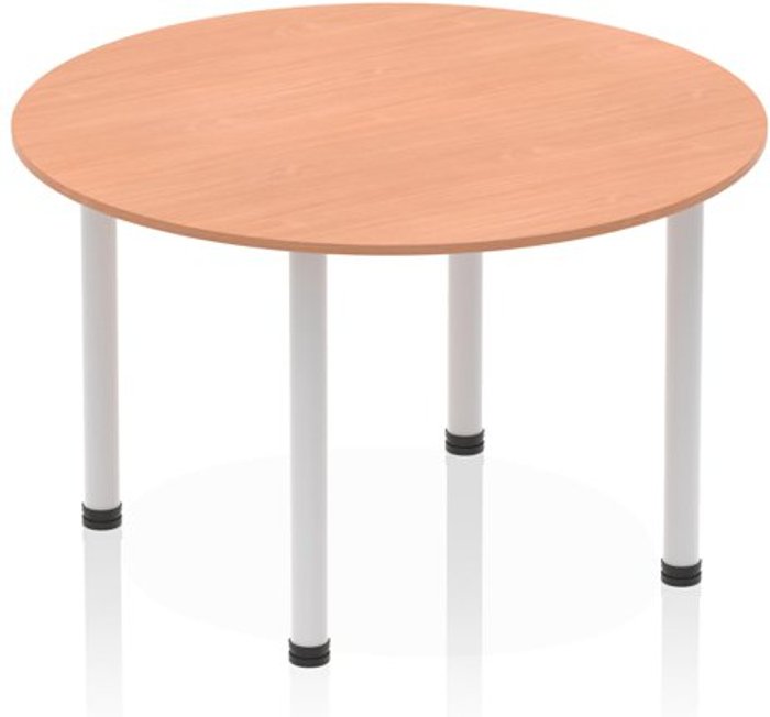 Office Monster | Impulse Impulse 1200 round Meeting Table Beech Impulse Impulse 1200 round Meeting Table Beech