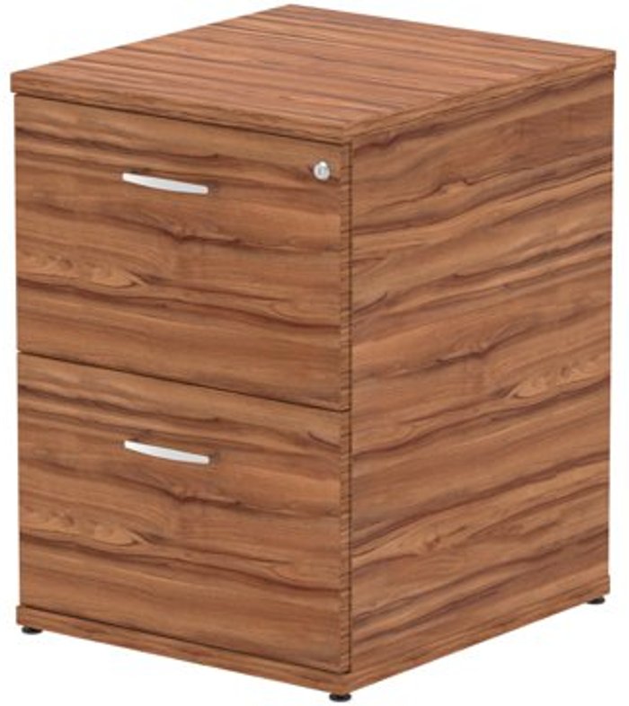 Office Monster | Impulse Impulse Filing Cabinet 2 Drawer Walnut Impulse Impulse Filing Cabinet 2 Drawer Walnut
