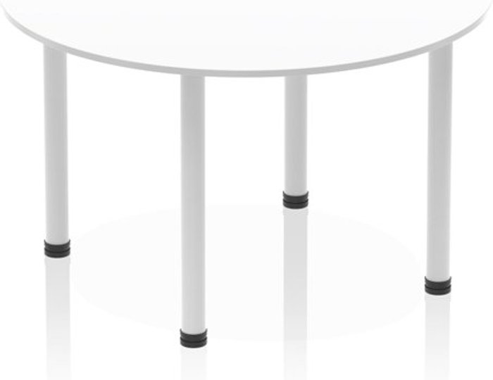 Office Monster | Impulse Impulse 1200 round Meeting Table White Impulse Impulse 1200 round Meeting Table White