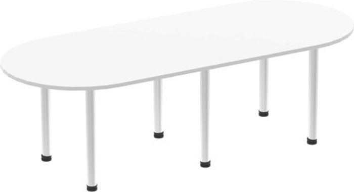 Office Monster | Impulse Impulse 2400 Boardroom Table White Impulse Impulse 2400 Boardroom Table White