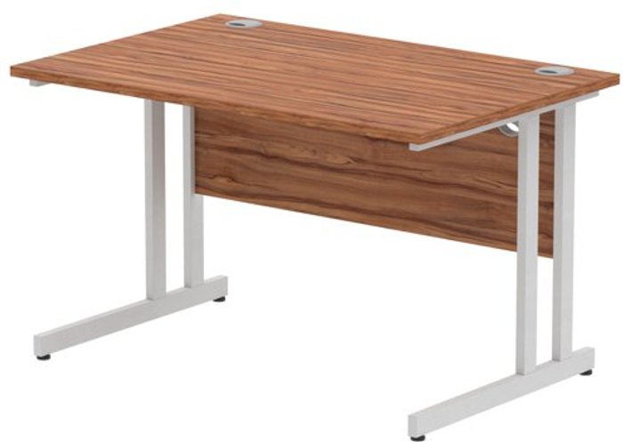 Office Monster | Impulse Impulse Cantilever 1200 Rectangle Desk Walnut Impulse Impulse Cantilever 1200 Rectangle Desk Walnut
