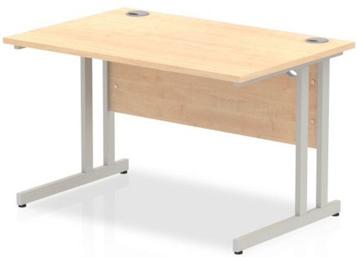 Office Monster | Impulse Impulse Cantilever 1200 Rectangle Desk Maple Impulse Impulse Cantilever 1200 Rectangle Desk Maple