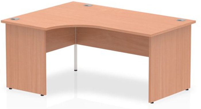 Office Monster | Impulse Impulse Panel End 1600 Left Hand Crescent Desk Beech Impulse Impulse Panel End 1600 Left Hand Crescent Desk Beech