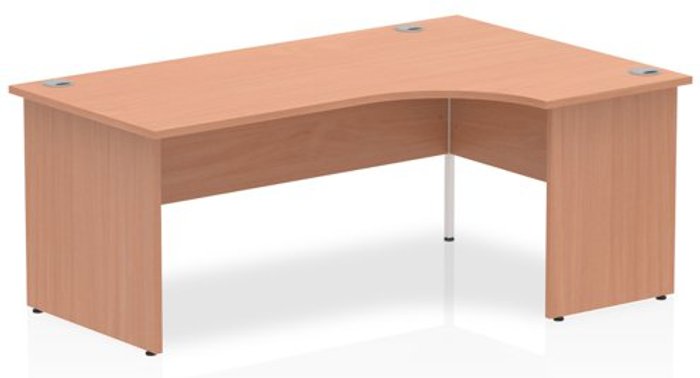 Office Monster | Impulse Impulse Panel End 1800 Right Hand Crescent Desk Beech Impulse Impulse Panel End 1800 Right Hand Crescent Desk Beech