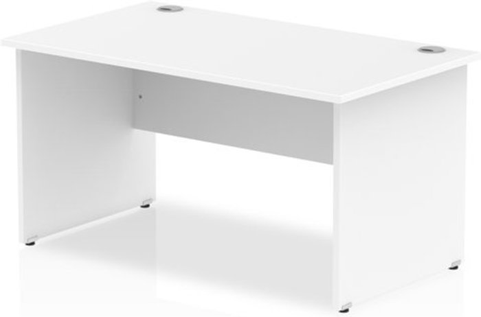 Office Monster | Impulse Impulse Panel End 1400 Rectangle Desk White Impulse Impulse Panel End 1400 Rectangle Desk White