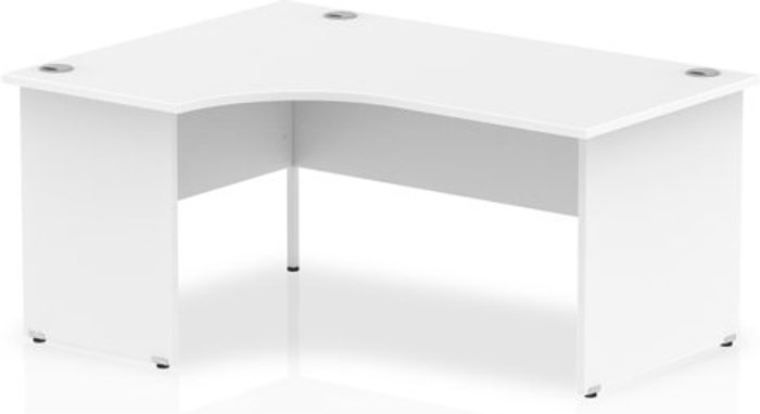 Office Monster | Impulse Impulse Panel End 1600 Left Hand Crescent Desk White Impulse Impulse Panel End 1600 Left Hand Crescent Desk White
