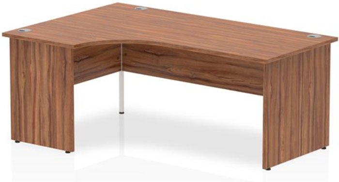 Office Monster | Impulse Impulse Panel End 1800 Left Hand Crescent Desk Walnut Impulse Impulse Panel End 1800 Left Hand Crescent Desk Walnut