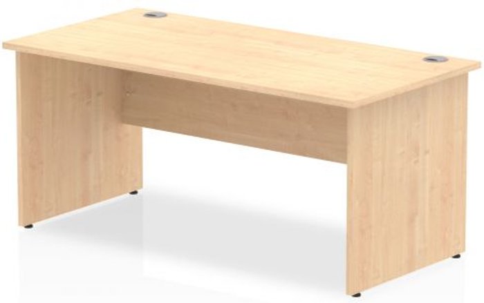 Office Monster | Impulse Impulse Panel End 1600 Rectangle Desk Maple Impulse Impulse Panel End 1600 Rectangle Desk Maple
