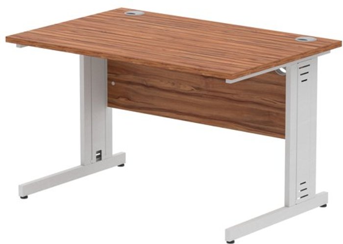 Office Monster | Impulse Impulse Cable Managed 1200 Rectangle Desk Walnut Impulse Impulse Cable Managed 1200 Rectangle Desk Walnut